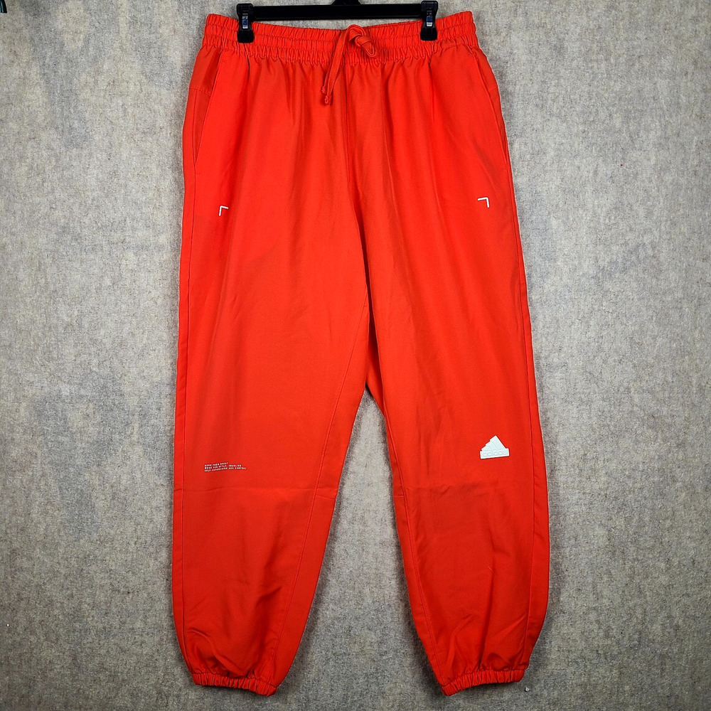 adidas‎ AEROREADY Woven Track Pants Men's Large Red HG2068 NWT Joggers